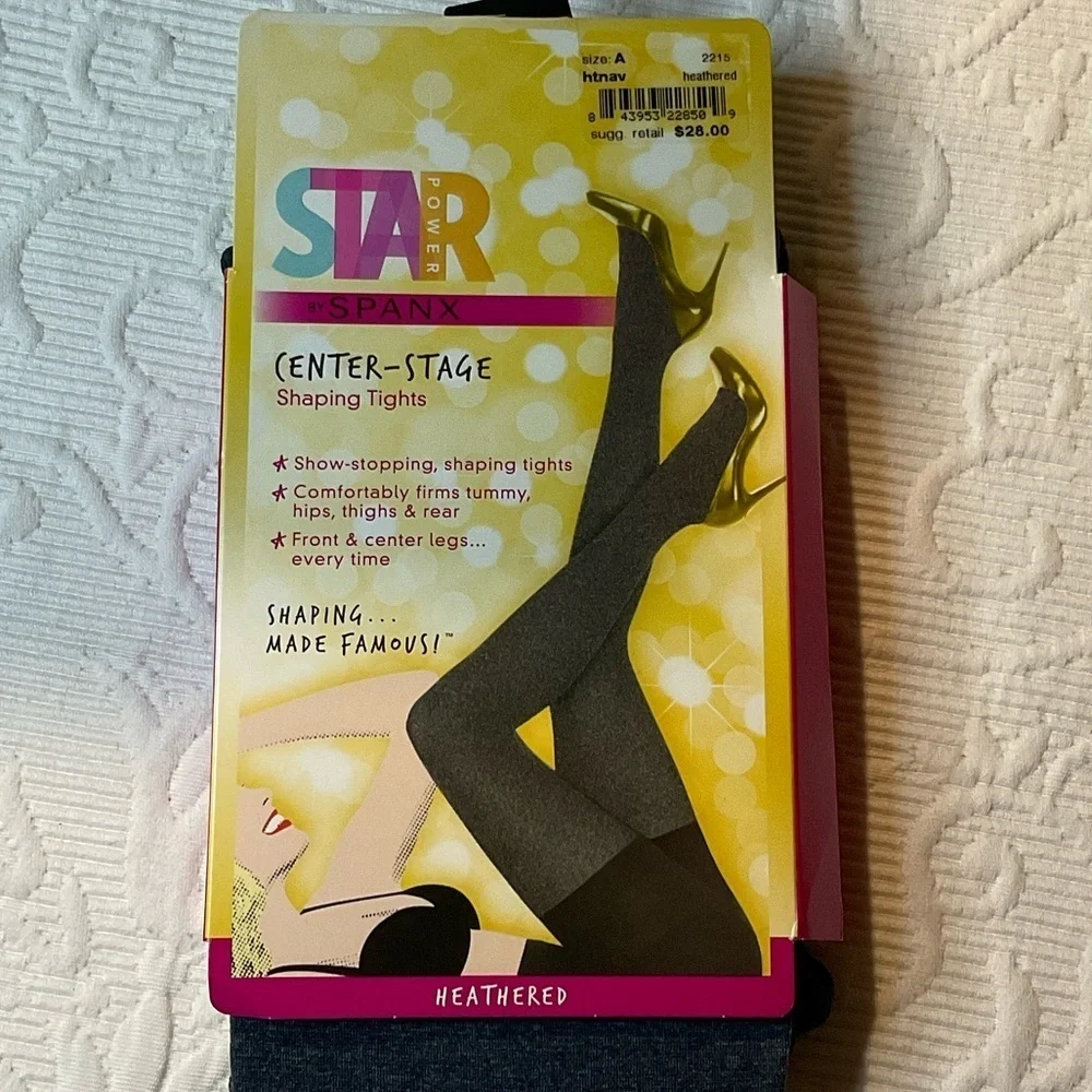 SPANX Heathered Shaping Tights. Size A. Heather gray.